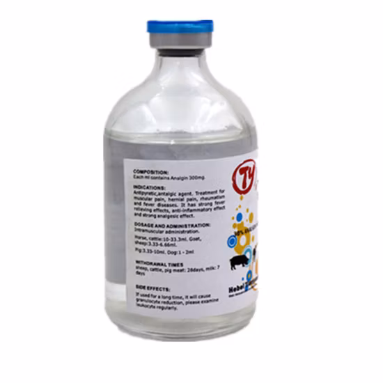 GMP Manufacturer 30% Analgin Injection for Veterinary